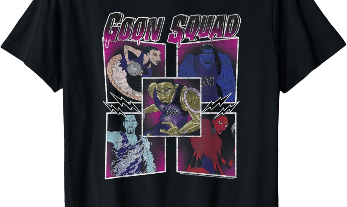<strong>Title:</strong> “Goon Squad T-Shirts: From Retro Fun to Space Jam Designs”<strong>Character Count:</strong> 52
<strong>Style:</strong> Creative (uses “From…to…” structure to highlight range)
<strong>Tone:</strong> Neutral (informative