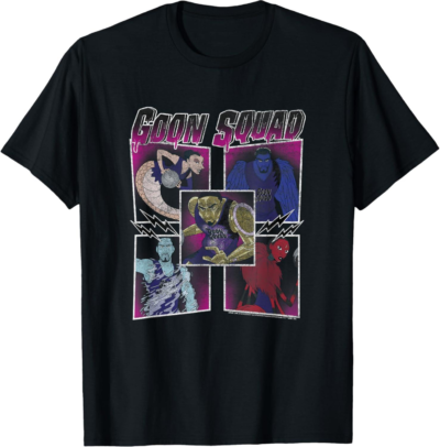 <strong>Title:</strong> “Goon Squad T-Shirts: From Retro Fun to Space Jam Designs”<strong>Character Count:</strong> 52
<strong>Style:</strong> Creative (uses “From…to…” structure to highlight range)
<strong>Tone:</strong> Neutral (informative