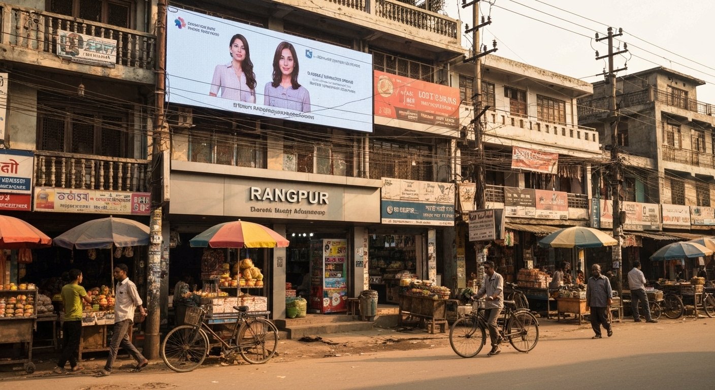 Digital marketing ads in Rangpur street