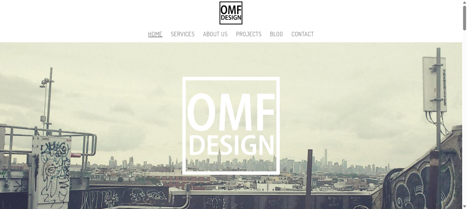 OMF Design Website Screenshot 1