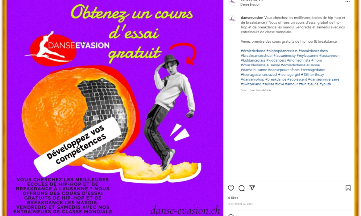 Social Media Marketing For Dance School